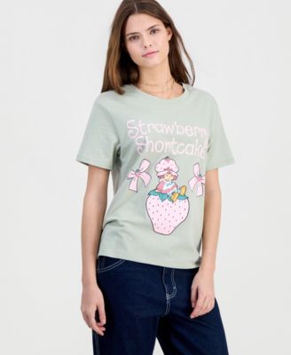 Juniors' Strawberry Shortcake Crewneck Tee