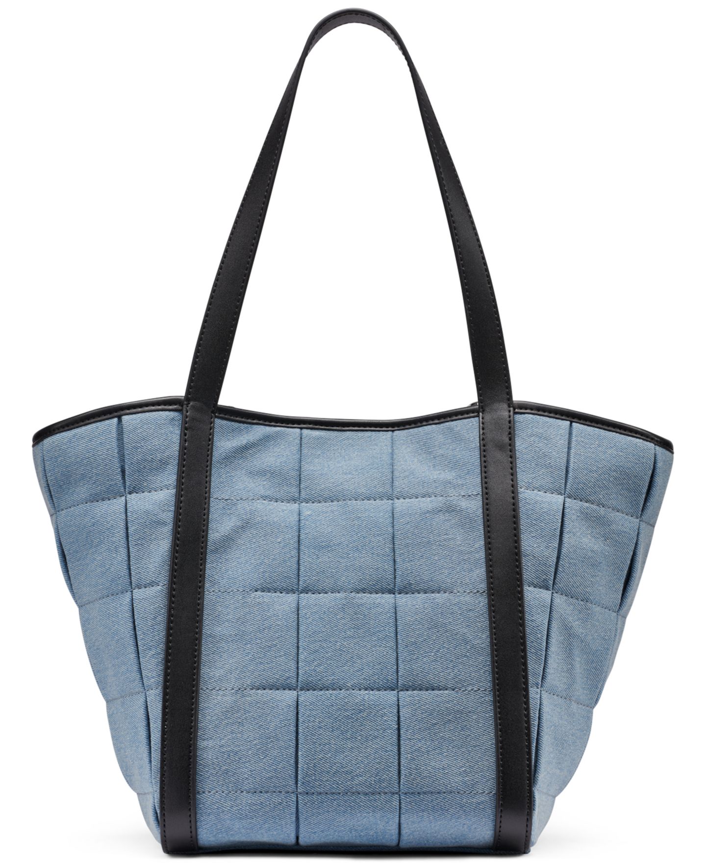 Женская сумка Calvin Klein Tina Denim Extra-Large Tote Handbag, цвет: Светлая варка джинсовый — фото 2