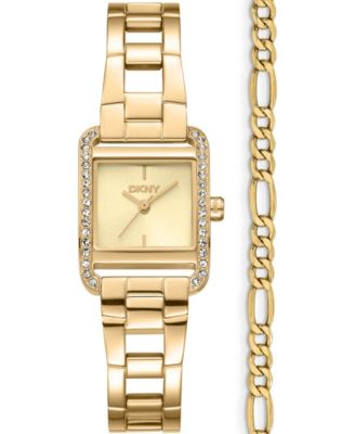 Women's Mini Quartz Gold-Tone Stainless Steel Bracelet Watch 23mm and Gift Set
