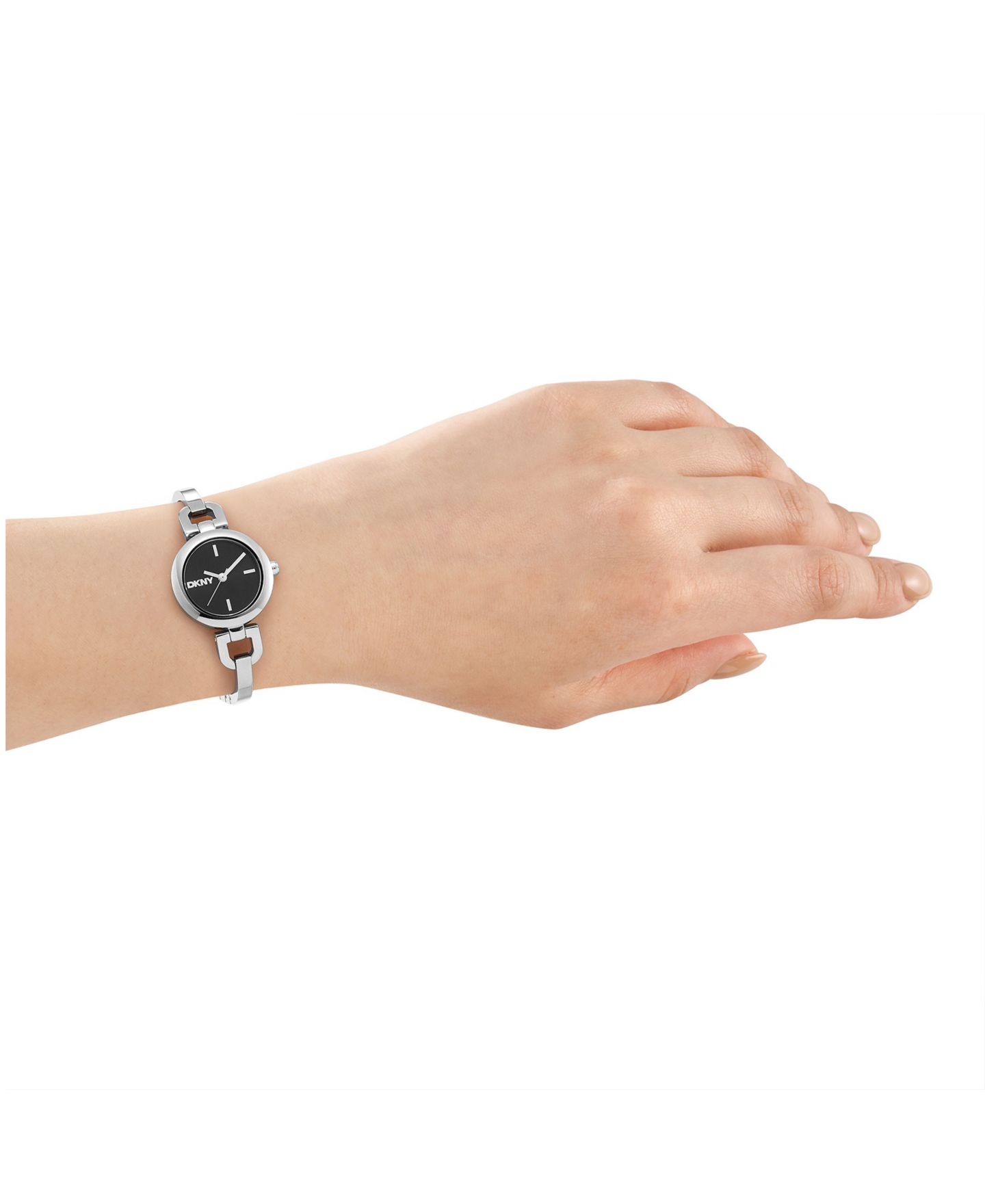Женские часы DKNY Half Bangle Quartz Stainless Steel 26mm — фото 4