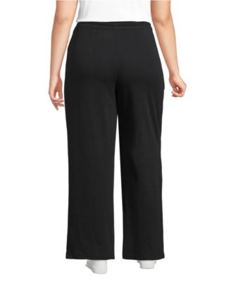 Women's Sport Knit High Rise Pull On Relaxed Straight Leg Pants