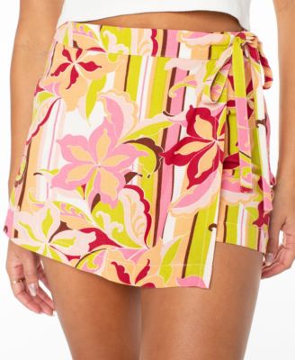 Women's Zola Floral Print Tie Waist Skort