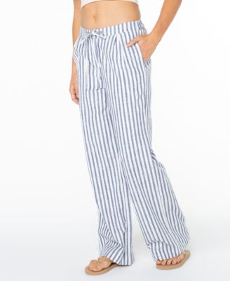 Women's Mavericks Stripe Print Straight Leg Trousers