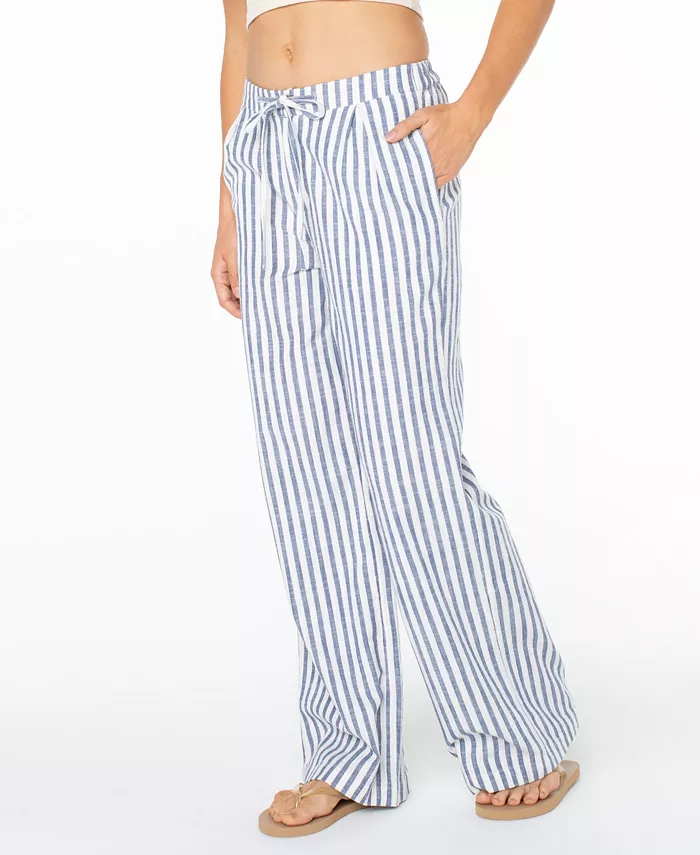 Women's Mavericks Stripe Print Straight-Leg Trousers