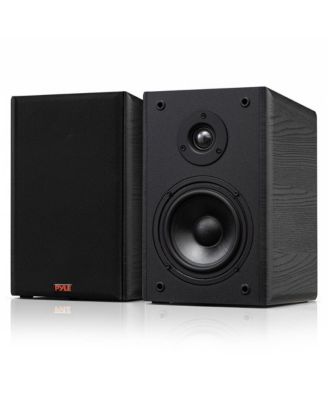 5.25 Home Theater Bookshelf Speakers - 2-Way HiFi Sound with Wall Mount Bracket (PHQBS53BK)