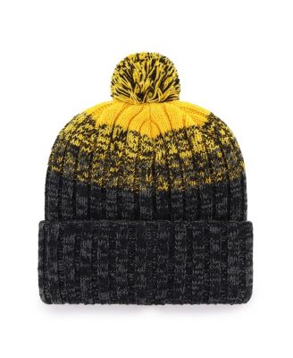 Men's Black Pittsburgh Pirates Cascade Cuffed Knit Hat with Pom