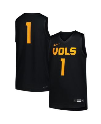 Big Boys and Girls 1 Black Tennessee Volunteers Replica Basketball Jersey