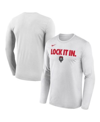 Men's White New Mexico Lobos 2026 On-Court Bench Long Sleeve T-Shirt