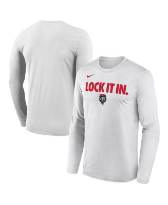 Nike Men's White New Mexico Lobos 2026 On-Court Bench Long Sleeve