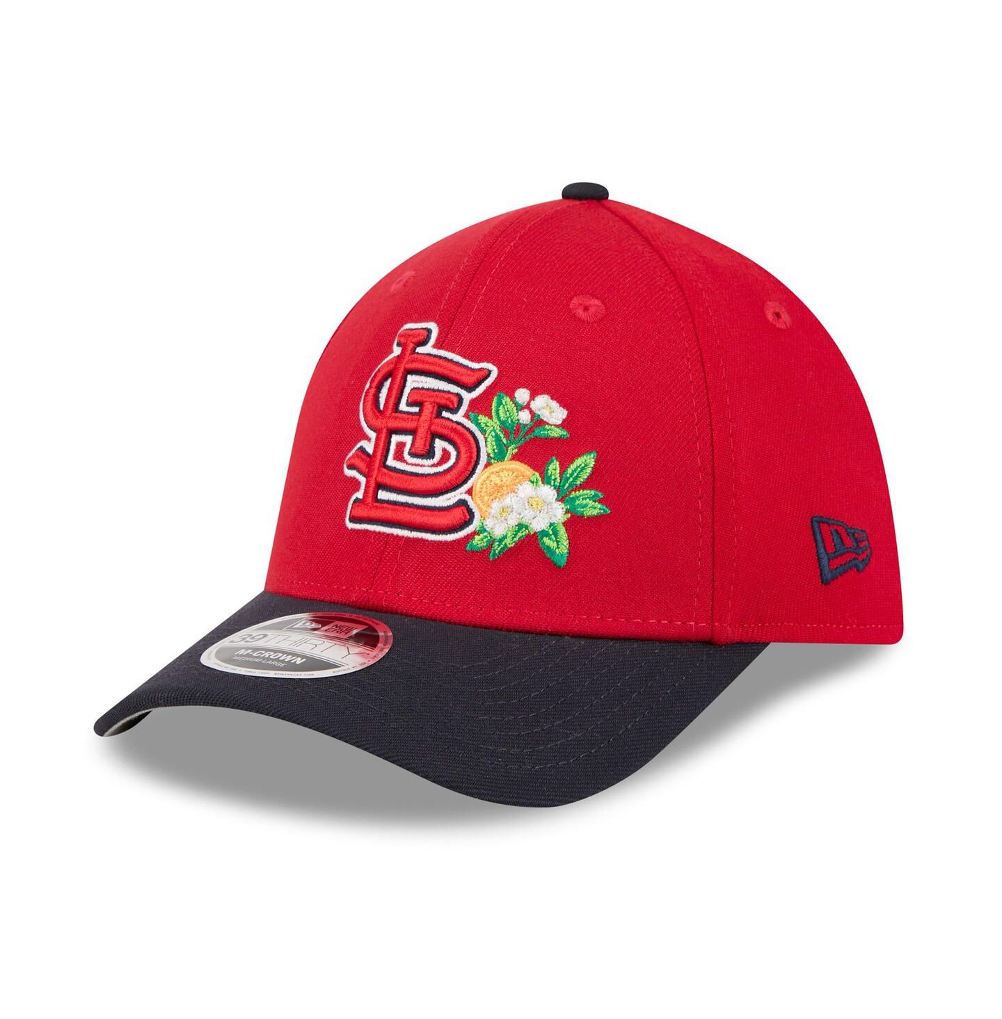 Мужская кепка New Era Red/Navy St. Louis Cardinals 2026 Spring Training M-Crown 39THIRTY Flex Hat — фото 3