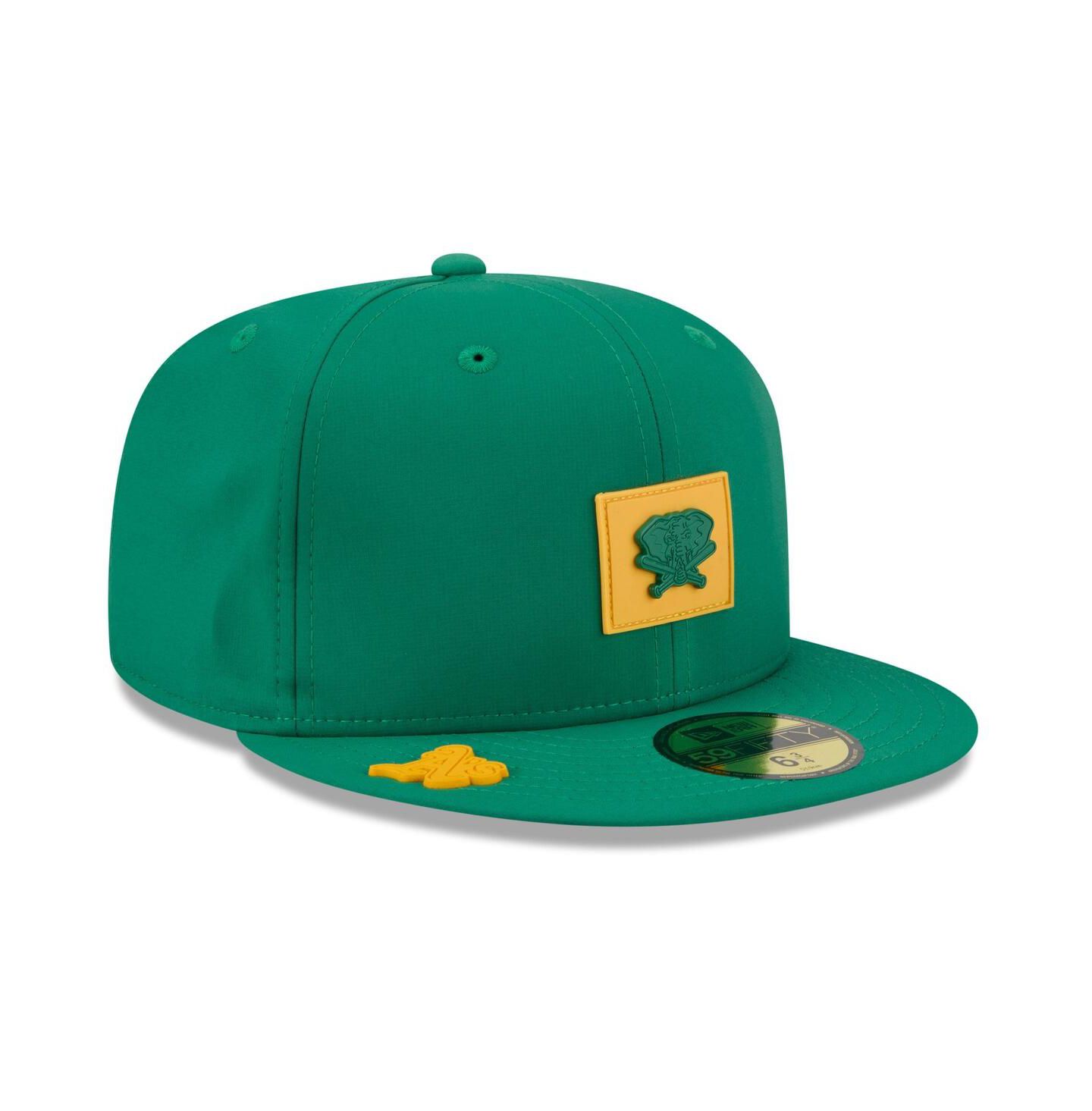 Мужская кепка New Era Green Athletics 2026 Clubhouse Alternate 59FIFTY Fitted Hat — фото 3