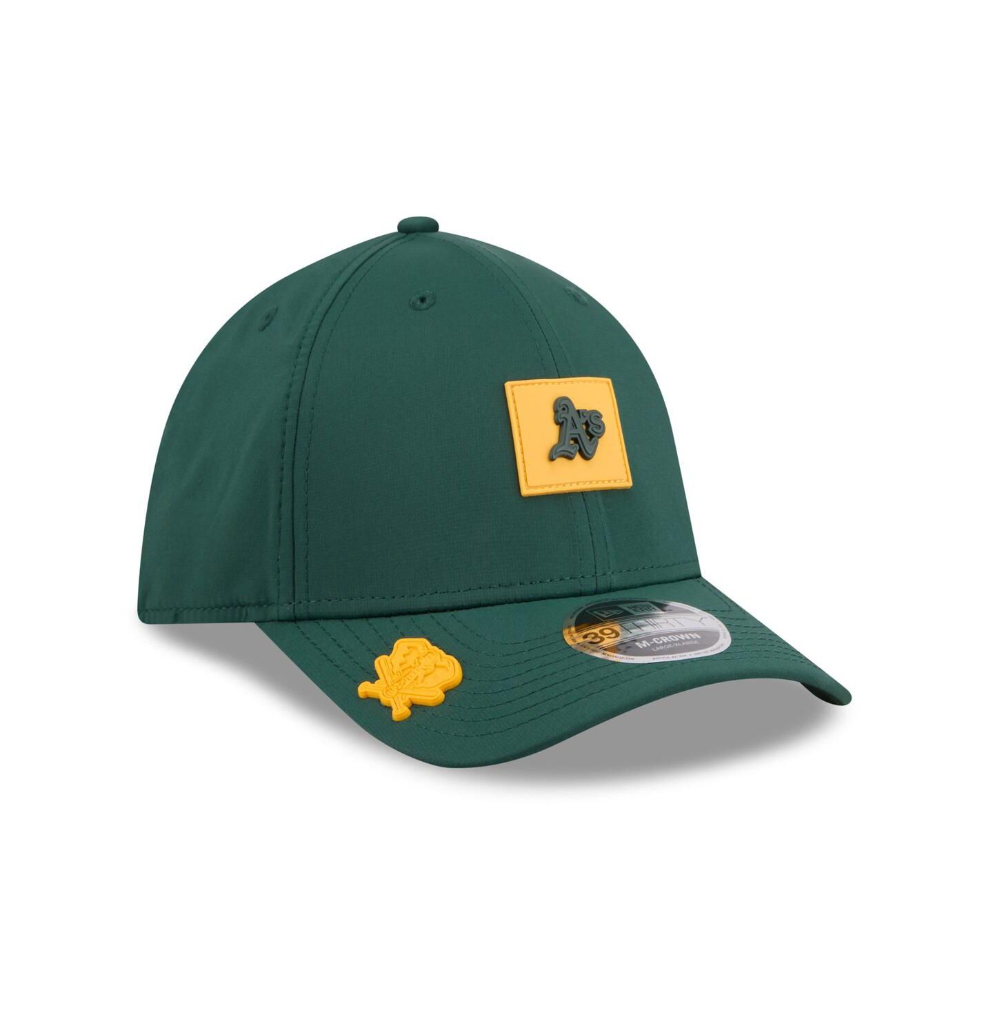 Мужская кепка New Era Green Athletics 2026 Clubhouse M-Crown 39THIRTY Flex Hat — фото 3