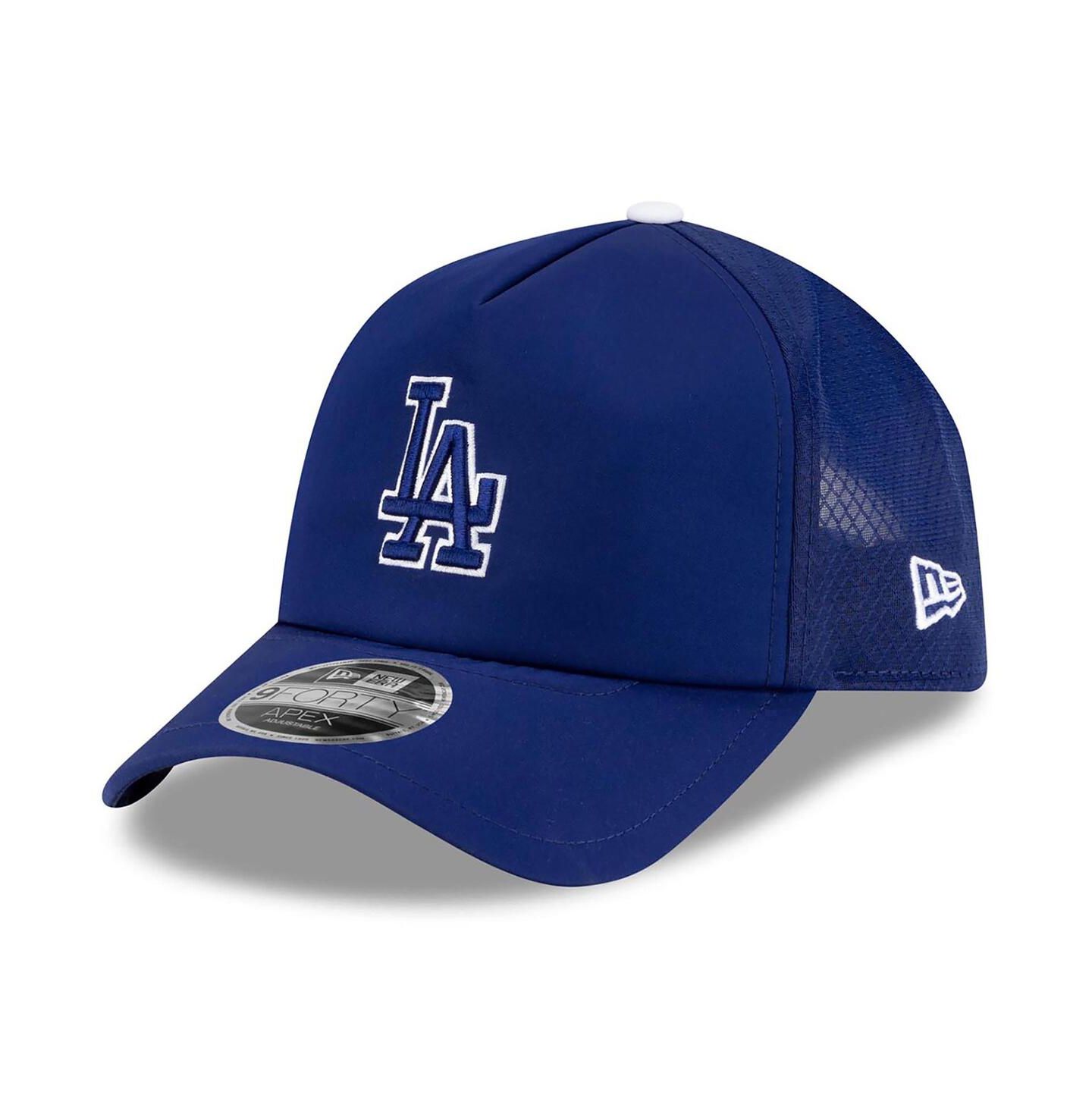 Мужская кепка New Era Royal Los Angeles Dodgers 2026 Batting Practice Apex 9FORTY Adjustable Trucker Hat — фото 1