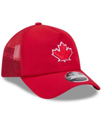 Men's Red Toronto Blue Jays 2026 Batting Practice Alternate Apex 9FORTY Adjustable Hat