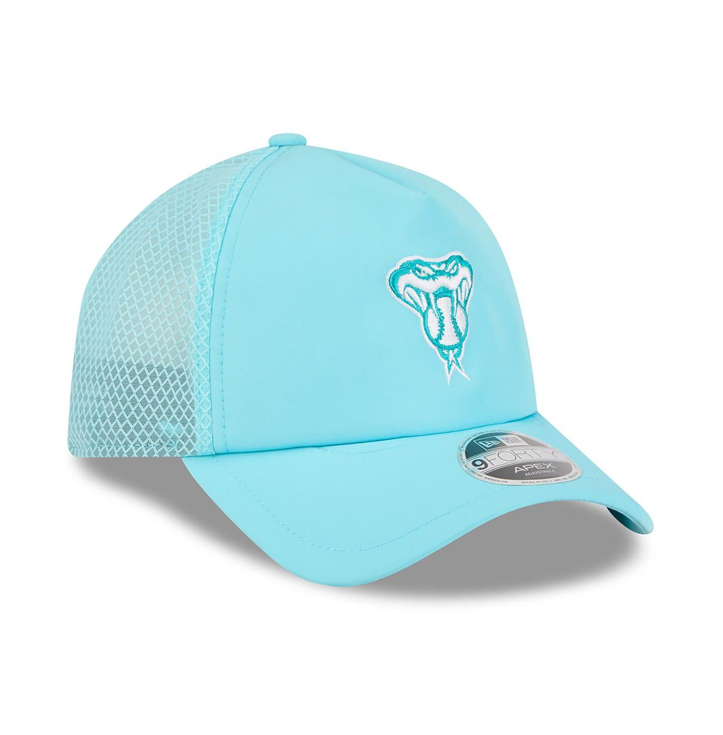 Мужская кепка New Era Teal Arizona Diamondbacks 2026 Batting Practice Alternate Apex 9FORTY Adjustable Hat — фото 3