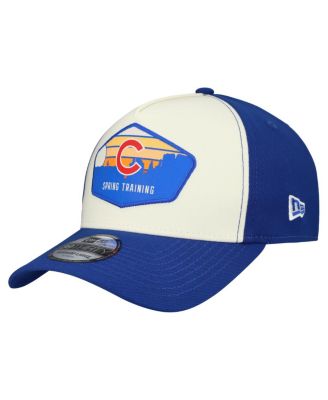 Men's Stone/Royal Chicago Cubs 2026 Spring Training Fan Pack Gradient 39THIRTY Flex Hat