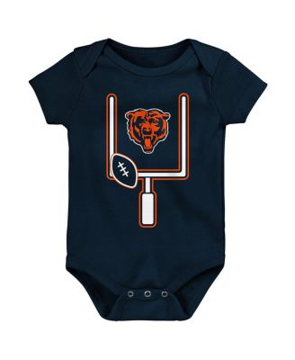 Baby Boys and Girls 3-Piece Chicago Bears Littlest Player Bodysuit Set