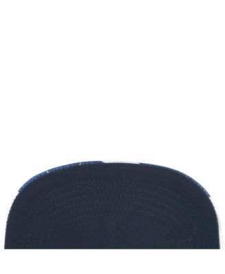 Men's White/College Navy Seattle Seahawks Beach Side Hitch Adjustable Hat