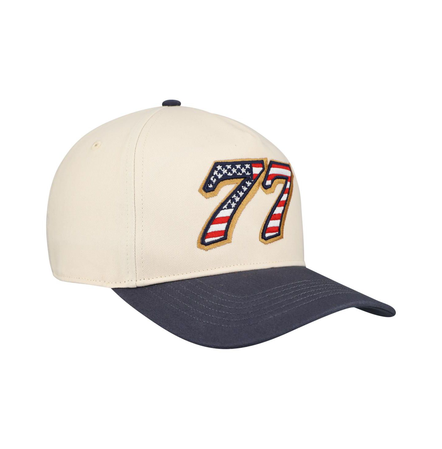 Мужская кепка '47 Brand Cream Carson Hocevar Flag Fill Two-Tone Hitch Adjustable Hat — фото 3