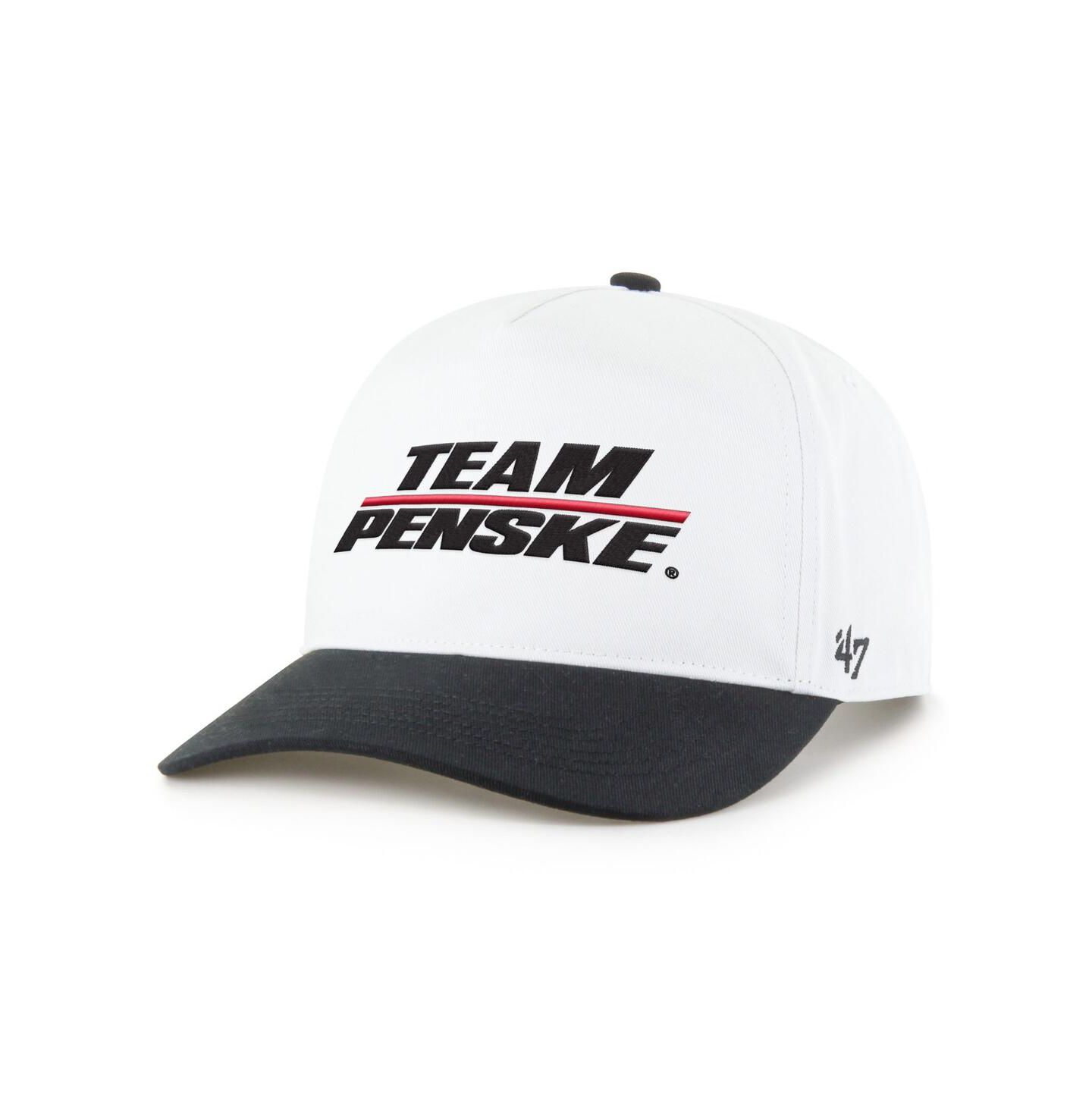 Мужской головной убор '47 Brand White/Black Team Penske NASCAR Two-Tone Team Adjustable Hitch Hat — фото 1