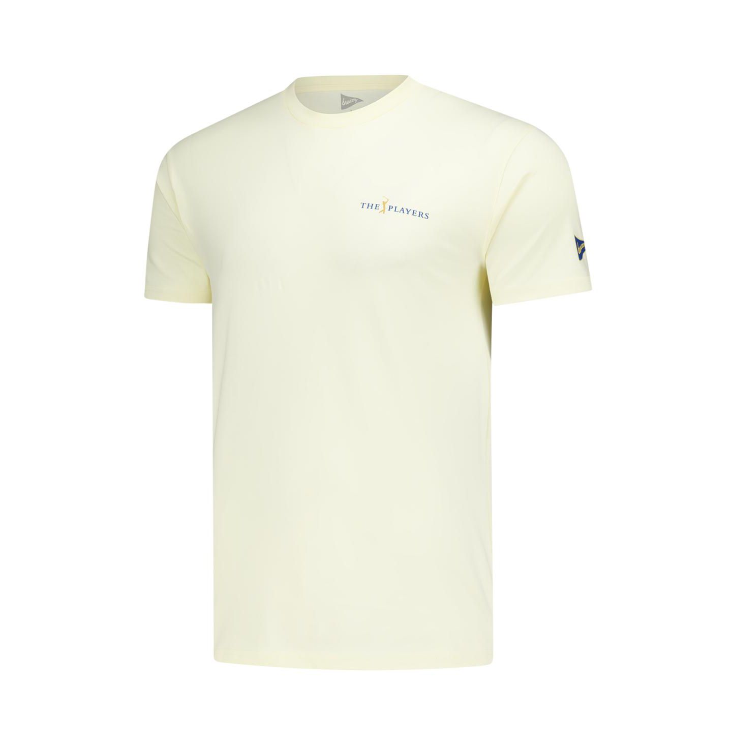 Мужская футболка Breezy Golf Yellow the Players Welcome To the Players — фото 2