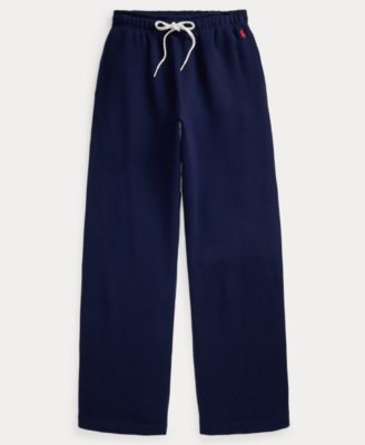 Women's Drawstring Fleece Wide-Leg Sweatpant