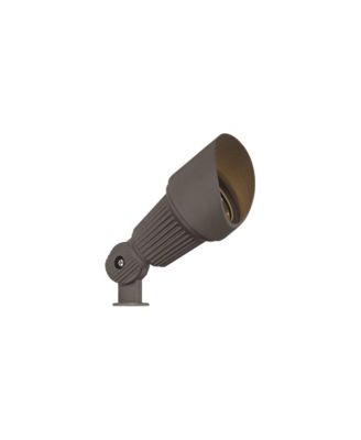 Hooded 7 High Traditional Outdoor Landscape Spotlight Porch House LED Bulb Finish Aluminum