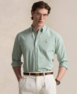 Men's Custom-Fit Gingham Oxford Shirt