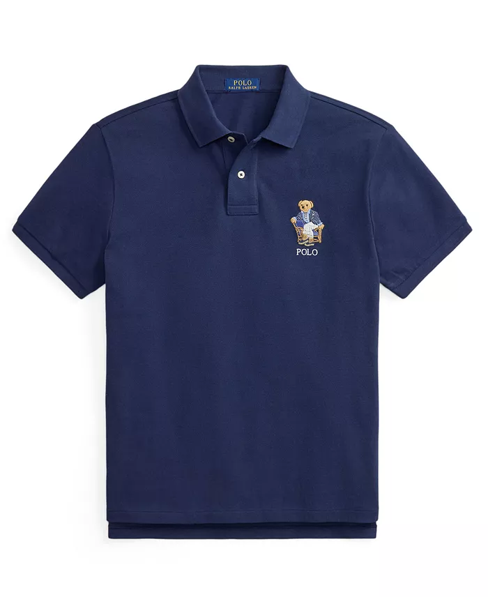 Men's Custom Slim-Fit Polo Bear Polo Shirt - thumbnail 5