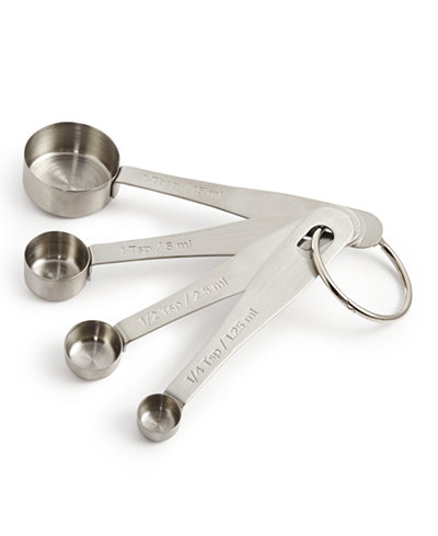 Martha Stewart Collection Stainless Steel Measuring Spoons, Only at Macy's