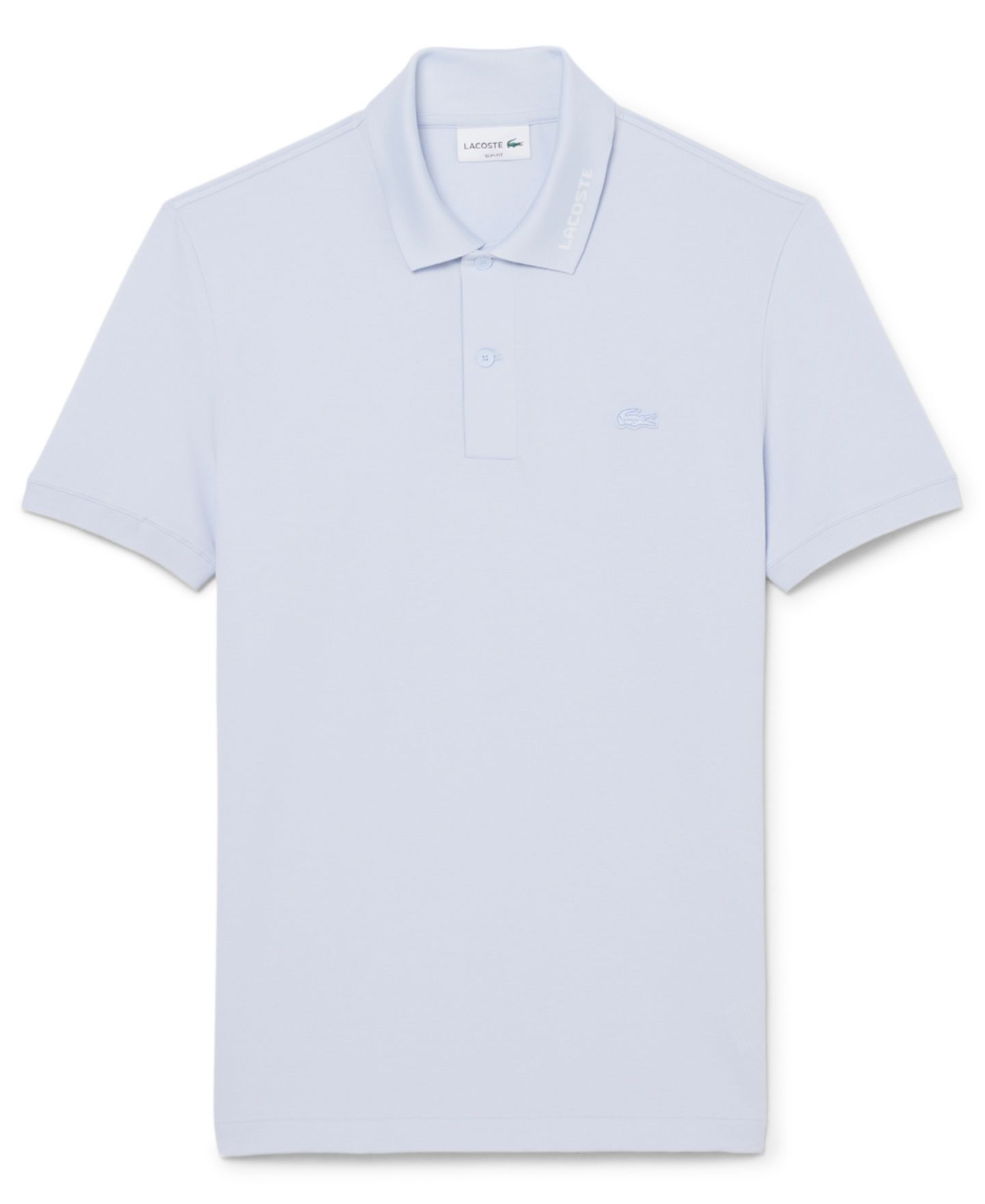 Мужское поло Lacoste Slim-Fit Jacquard Branded Pique Polo Shirt, цвет: Phoeni — фото 5