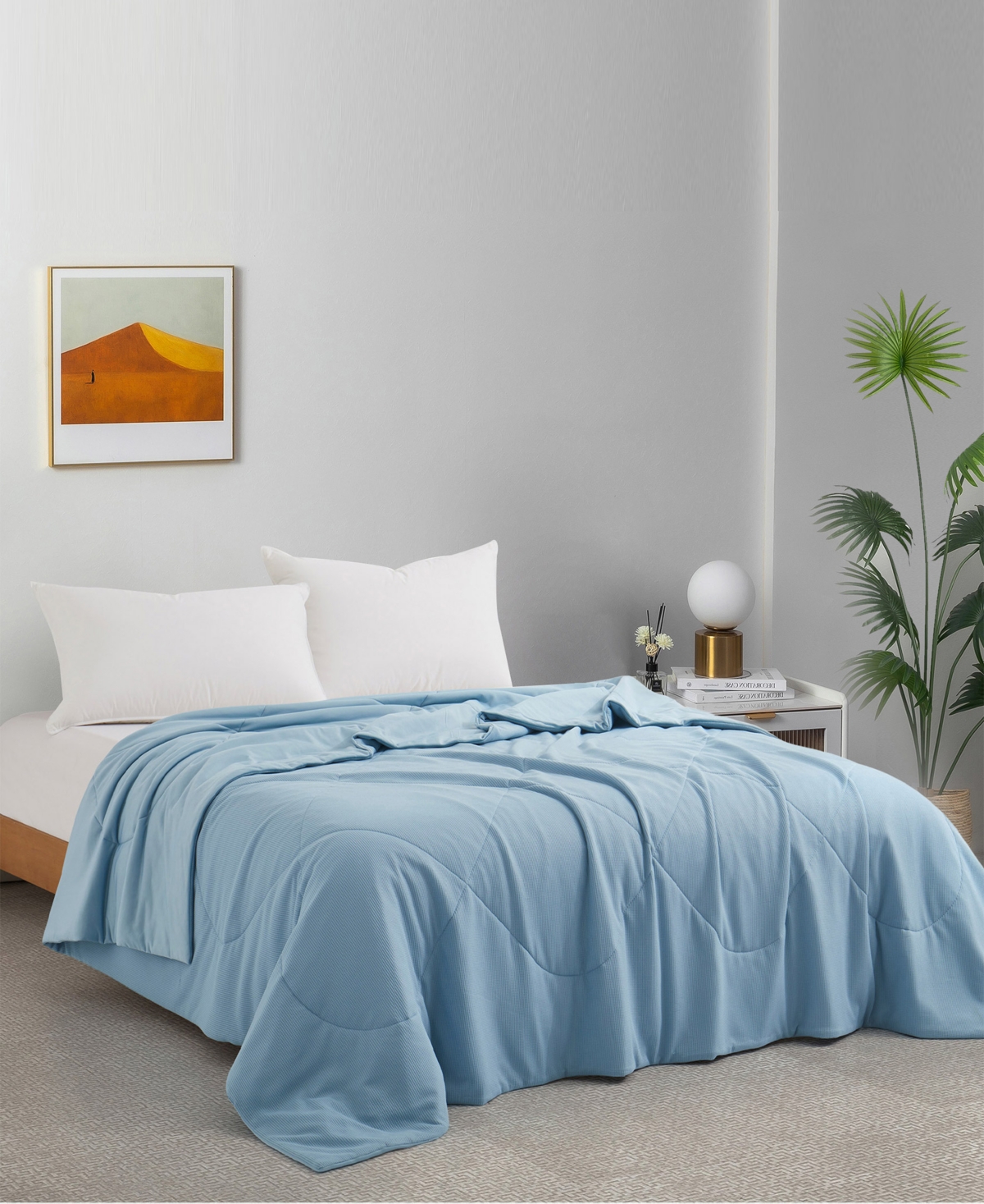 Unikome Oversize Reversible Ultra Soft Waffle Cooling Blanket
