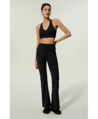 Women's Contour High Rise Flared Drape Flow Leggings