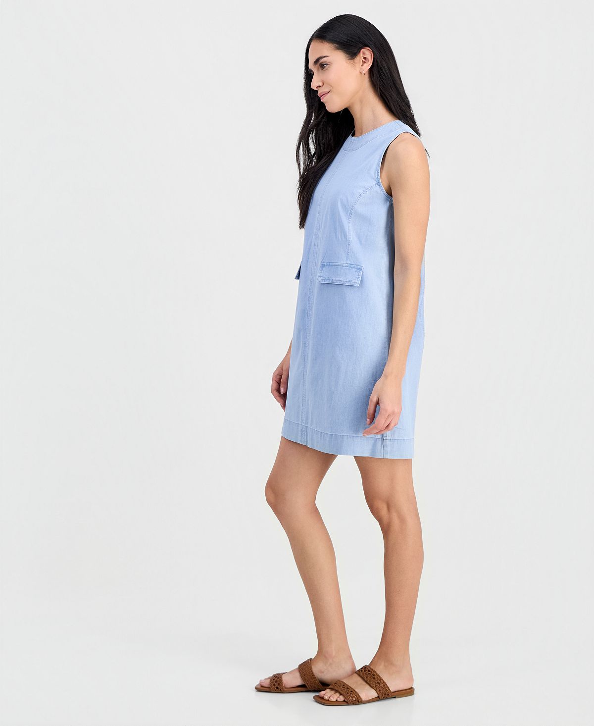 Jones New York Petite Mini Sleeveless Shift Dress view 2 — MAYCSS fashion products