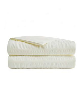 UNIKOME Seersucker Cooling Reversible Blanket, King