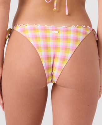 Women's Printed Tie-Sides Pull-On Hipster Swim Bottoms