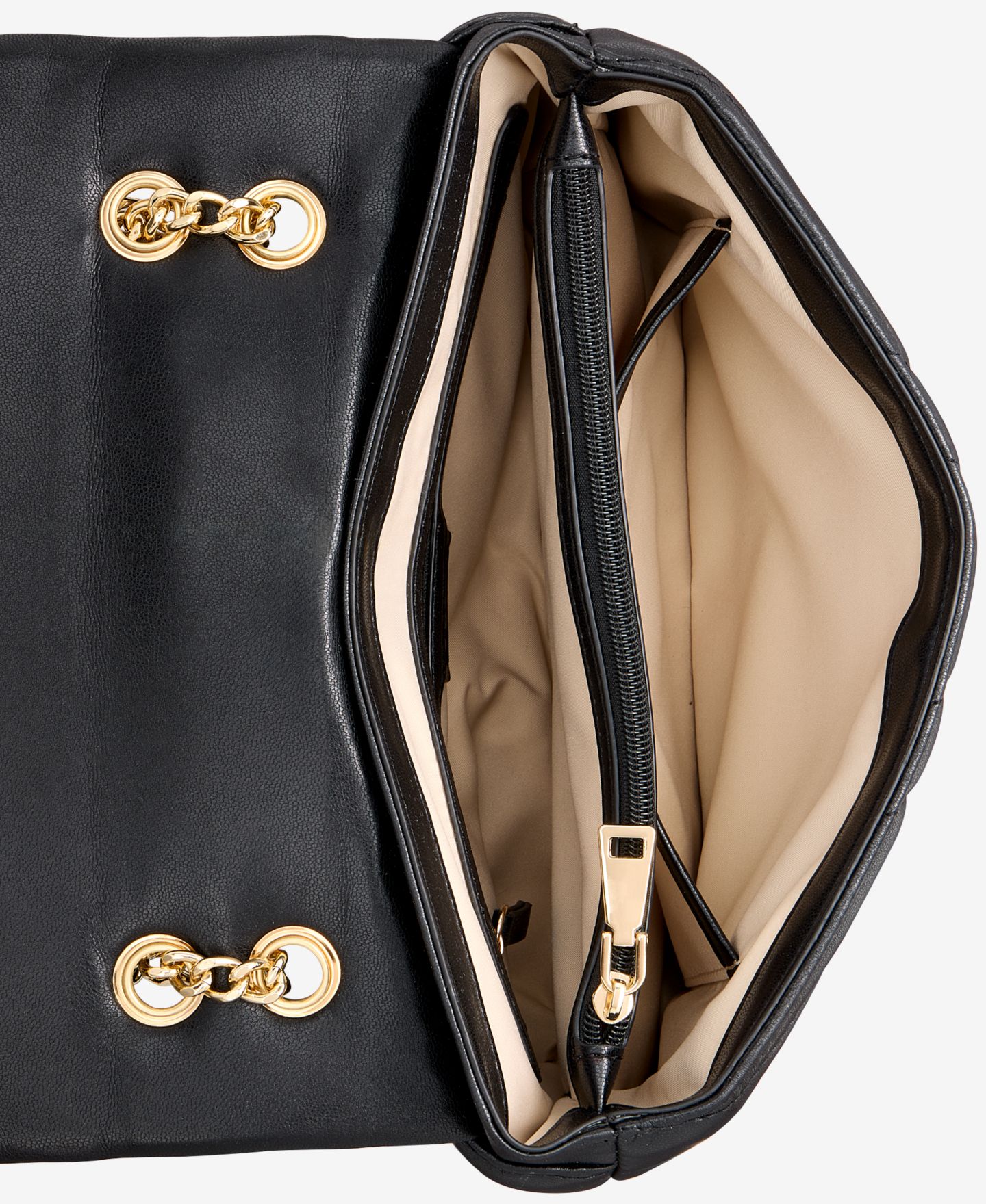 Женская сумка I.N.C. International Concepts Soft Ajae Wave Quilt Crossbody Handbag, цвет: Чёрный — фото 4
