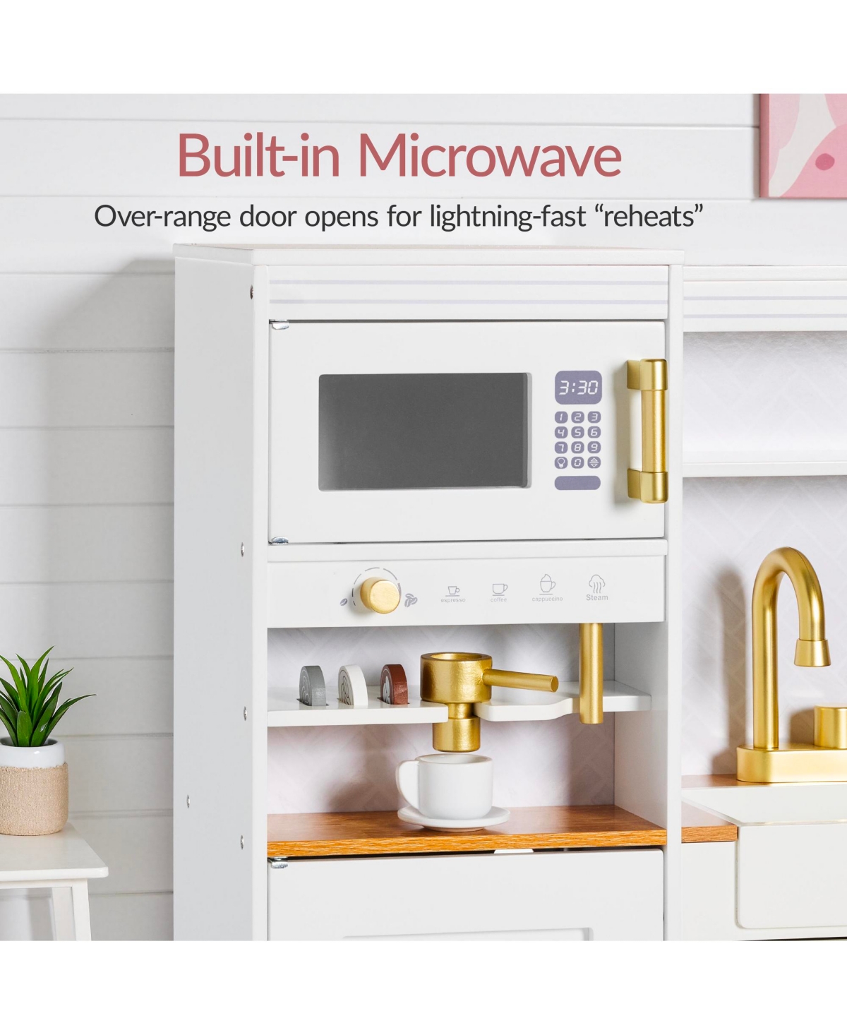 Best Choice Products Pretend Play Kitchen with Espresso Machine