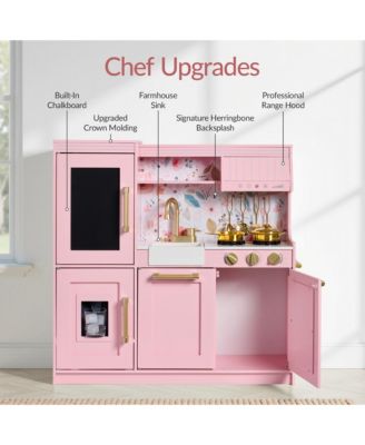 Pretend Play Kitchen with Framed Chalkboard