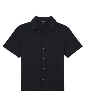 Men's Textured Cuban-Collar Shirt