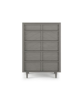 Pine Wood & MDF 5 Drawer Chest