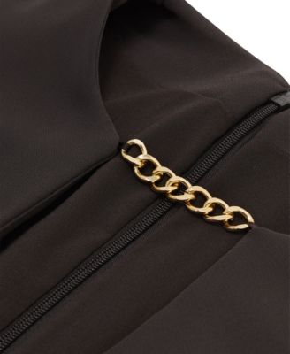 Women's Chain-Detail Cape Mini Dress