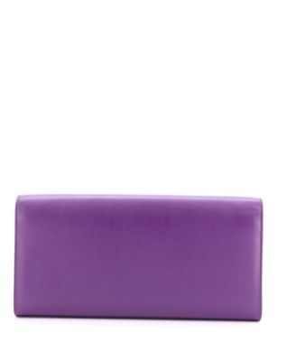 Long Classic Monogram Clutch Leather