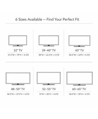 ICLOVER Outdoor TV Cover for 48-50" TVs, 600D Waterproof Weatherproof Protector with Zipper and Remote Pocket, American Flag