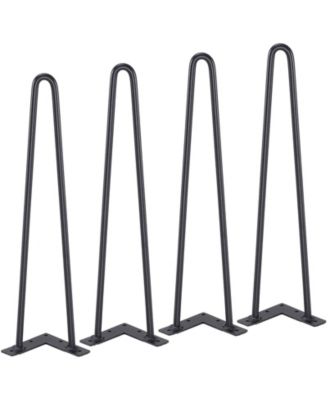 Hairpin Furniture Legs, 19", Heavy Duty Metal Legs for DIY Projects, 4PCS Black