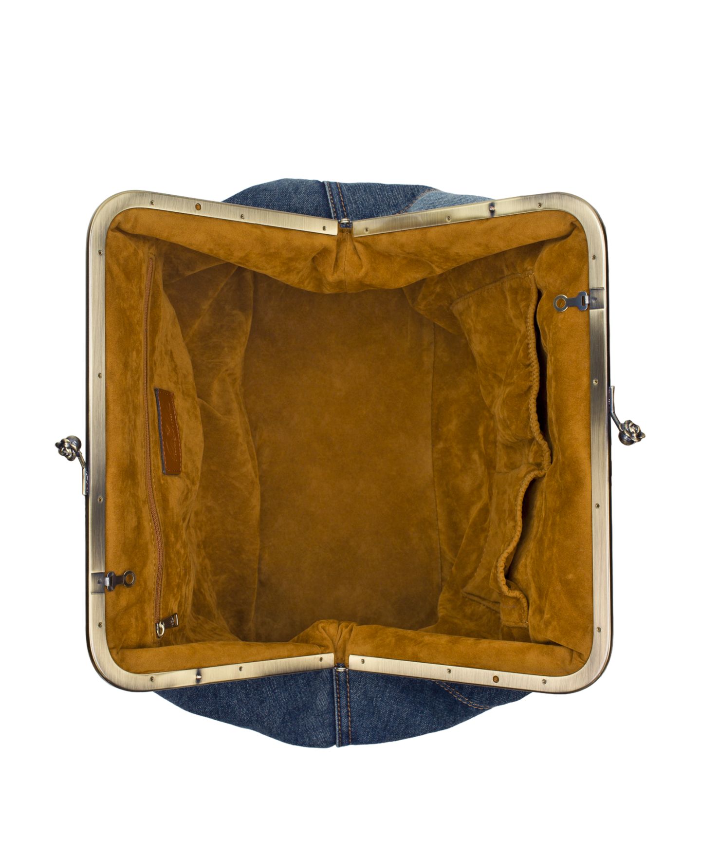 Женская сумка Patricia Nash Serafina Extra-Large Denim Frame Shoulder Handbag, цвет: Джинсовый — фото 4