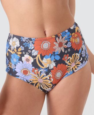 Women's Printed Sunflower Swim Bottoms