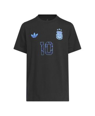 Big Boys and Girls Lionel Messi Black Argentina National Team 2026 Away Jersey Hook Name Number T-Shirt