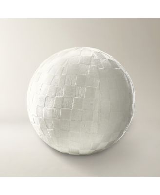 Checker Velvet Ball Pillow