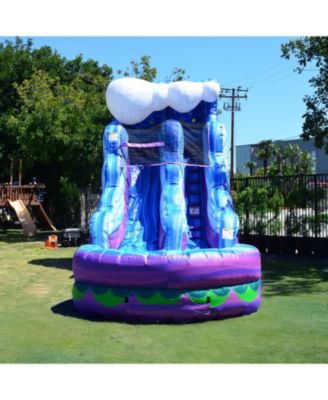 15 FT Mermaid Commercial Grade Inflatabale Water Slide with Pool (with Blower)
